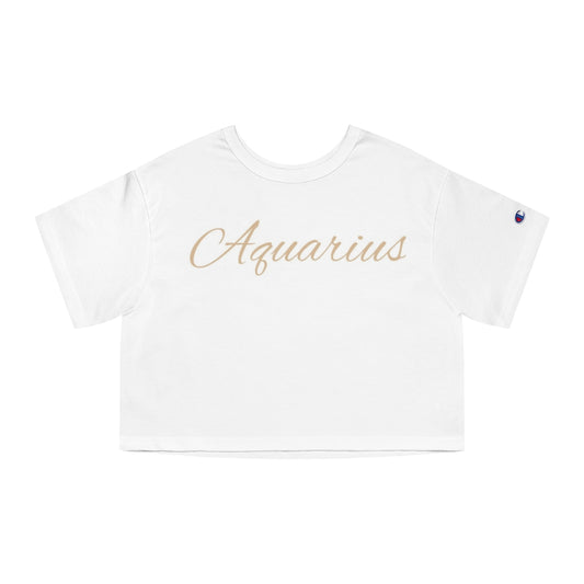 Aquarius Gold Collection  Women's Cropped T-Shirt